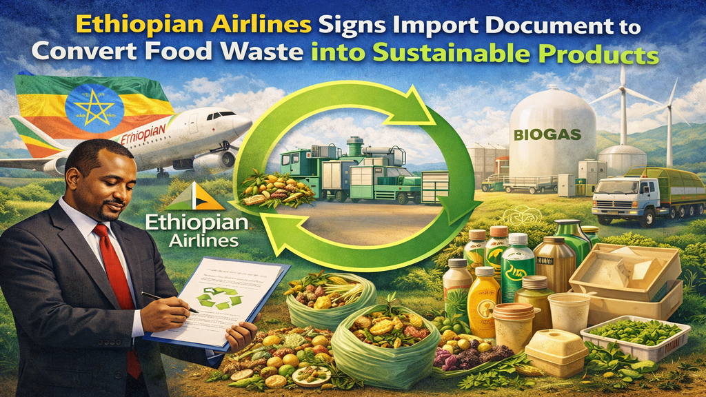 Ethiopian Airlines Signs Import Document to Convert Food Waste into Sustainable Products