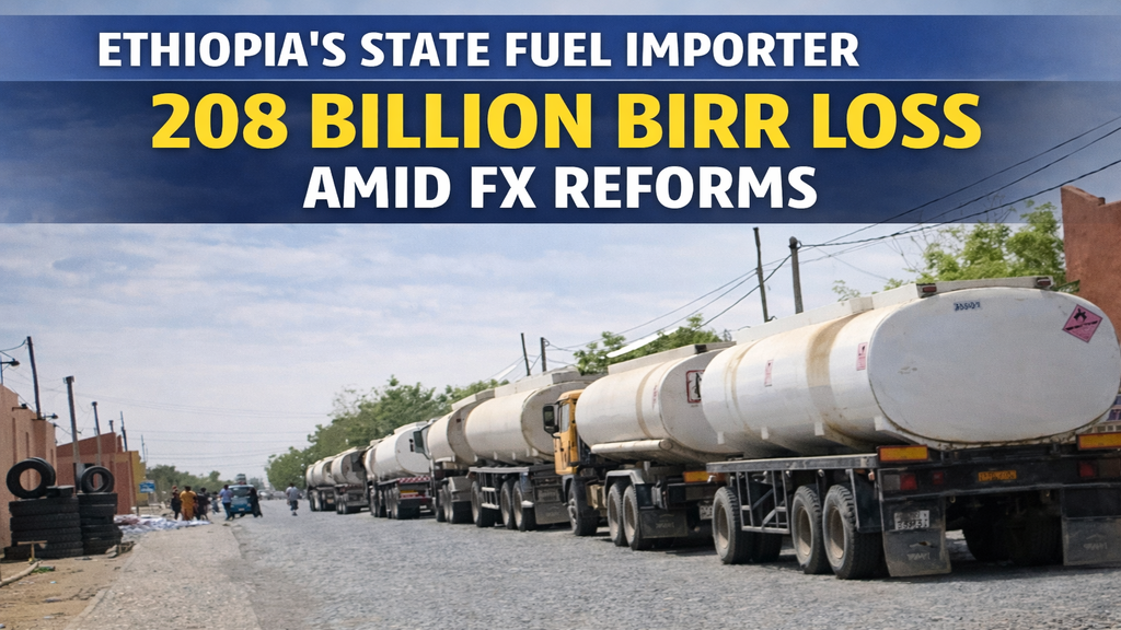 Ethiopia’s State Fuel Importer Registers 208 Billion Birr Loss Amid FX Reforms