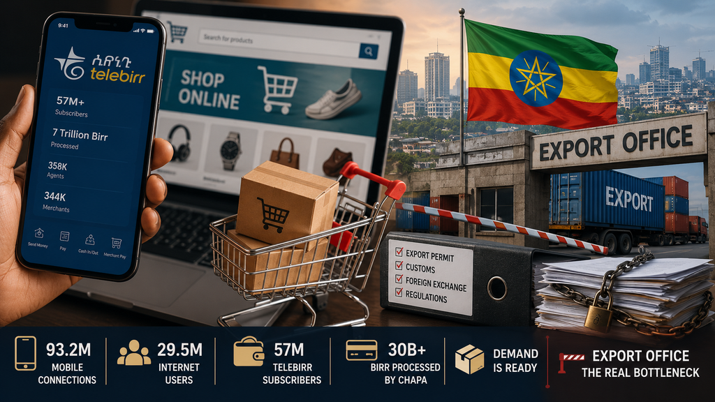 Ethiopia’s E-Commerce Push Stalls Despite 93.2m Mobile Connections