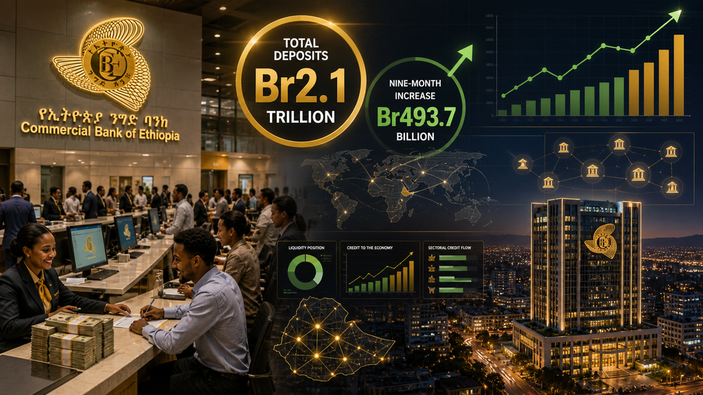 Ethiopia: CBE Deposits Exceed Br2.1 Trillion After Br493.7 Billion Surge