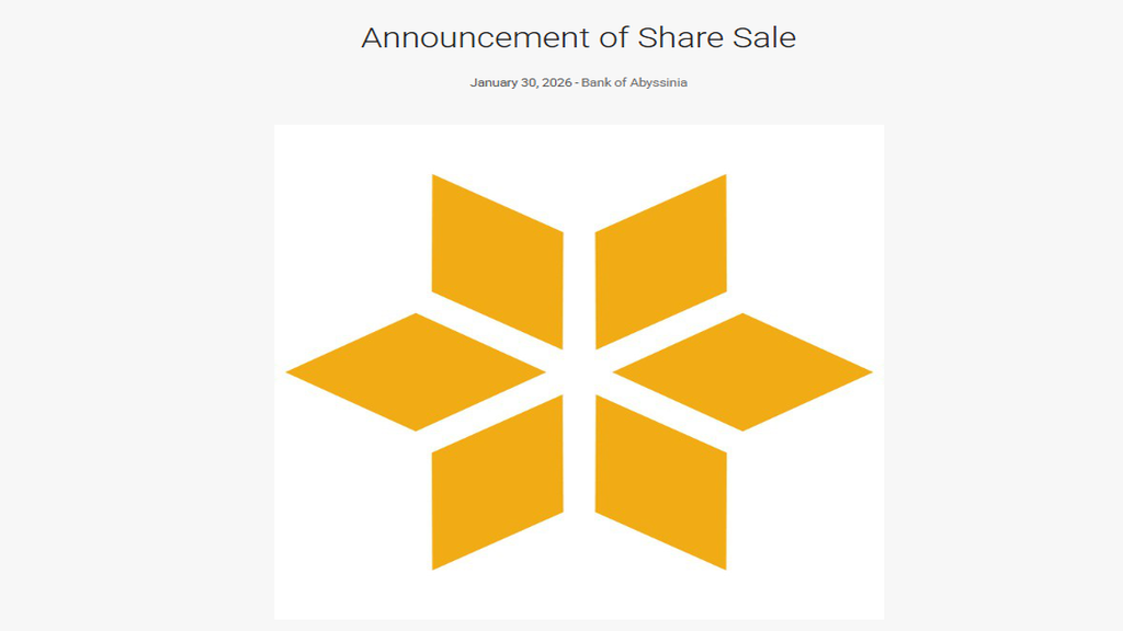 Bank of Abyssinia Shareholders Can Buy Additional Shares; Required Documents Listed
