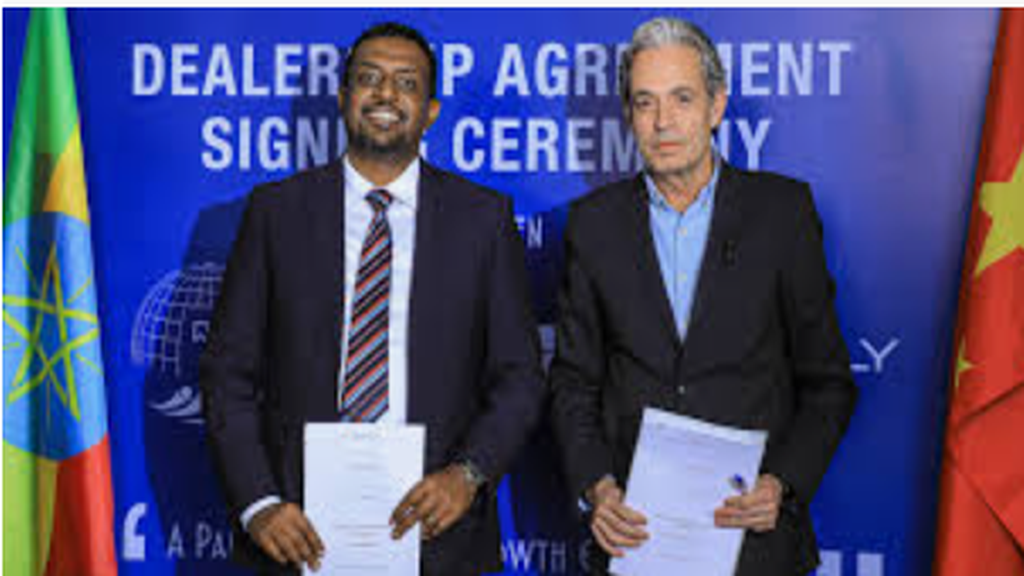 Kerchanshe Group has partnered with Zhejiang Geely Holding Group to become the exclusive dealer of Geely vehicles in Ethiopia